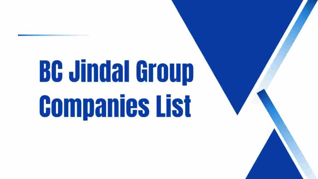 BC Jindal Group Companies List